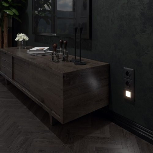 Заглушка для поста с подсветкой, без рамки Werkel черный W1154308 в Нижнем Новгороде фото 3