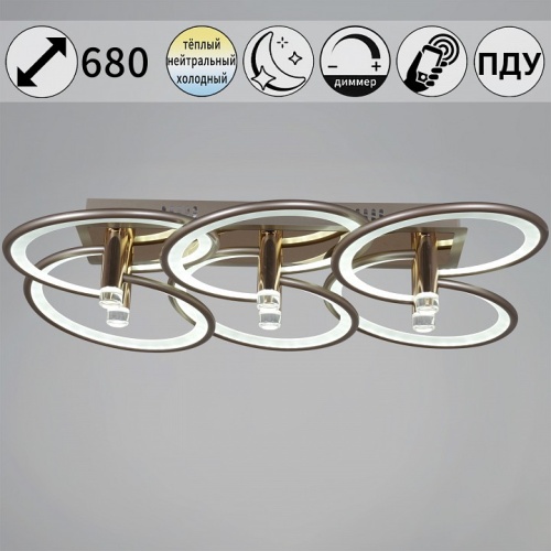 Потолочная люстра 09253-0.3-6S Champaign silver в Нижнем Новгороде фото 6