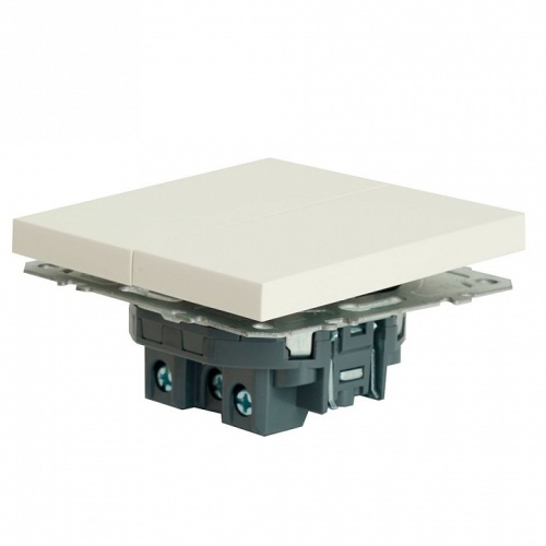 Переключатель перекрестный двухклавишный без рамки Stekker Эмили 50162 в Нижнем Новгороде фото 5