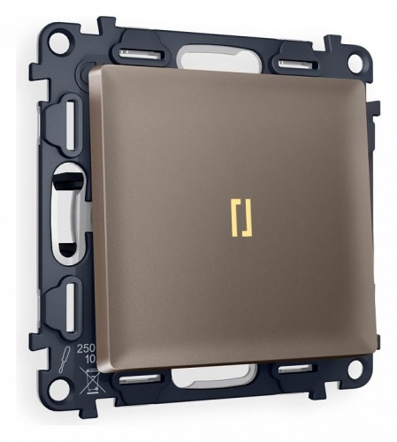 Выключатель проходной одноклавишный с подсветкой Ambrella Volt ALFA MA632030 в Нижнем Новгороде