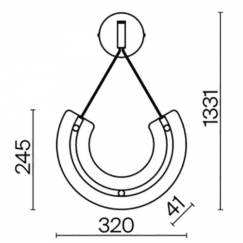 Подвесной светильник Maytoni Maya P091WL-L18G3K в Слободском фото 4