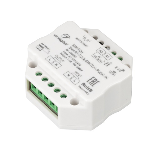 Контроллер-выключатель SMART-TUYA-SWITCH-PUSH-IN (230V, 1.5A, WiFi, 2.4G) (Arlight, IP20 Пластик, 5 лет) в Иланском фото 4