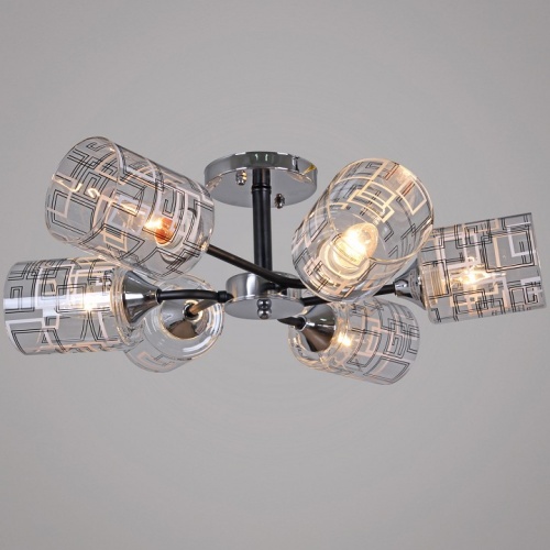 Люстра на штанге  26260-0.3-06 CR+BK в Нижнем Новгороде