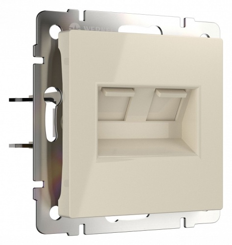 Розетка Ethernet RJ-45 без рамки Werkel слоновая кость W1181103 в Нижнем Новгороде