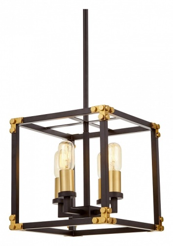 Люстра на штанге LUMINA DECO Waldorf LDP 1140-4 BK+MD в Нижнем Новгороде фото 7