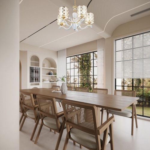 Подвесная люстра Arte Milano Florentia-3097 303097/5 Wh/Gd в Нижнем Новгороде фото 3