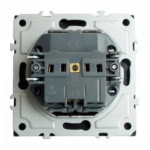 Розетка с заземлением и со шторкой, с крышкой Stekker Эмили 49855 в Нижнем Новгороде фото 8