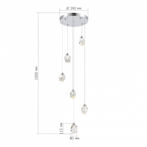 Подвесная люстра ST-Luce Cascato SL6114.103.06 в Нижнем Новгороде фото 3
