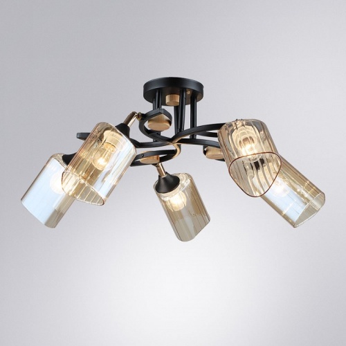 Люстра на штанге Arte Lamp Glamore A5076PL-5BK в Нижнем Новгороде фото 2