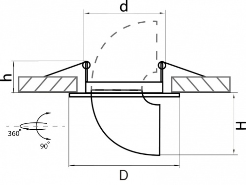 Встраиваемый светильник Lightstar Braccio 011060 в Нижнем Новгороде фото 2