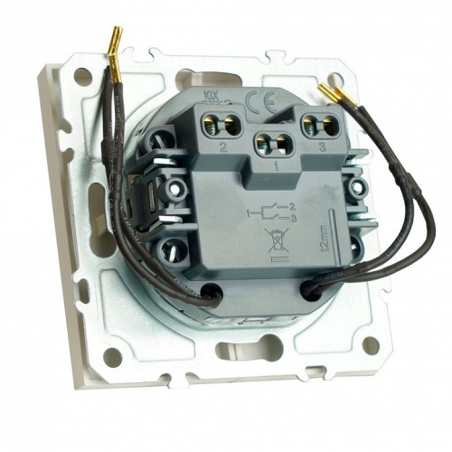 Выключатель двухклавишный с подсветкой без рамки Stekker Эмили 49864 в Нижнем Новгороде фото 6