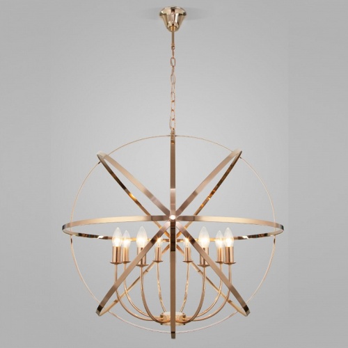 Подвесная люстра Eurosvet Santi 60139/8 золото в Нижнем Новгороде фото 2