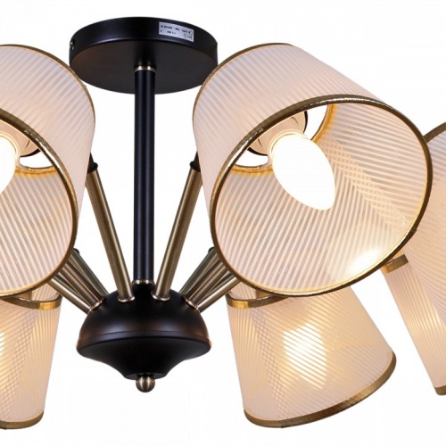 Люстра на штанге ILLUMICO  IL0344-8CSQ-79 BK AB в Нижнем Новгороде фото 2