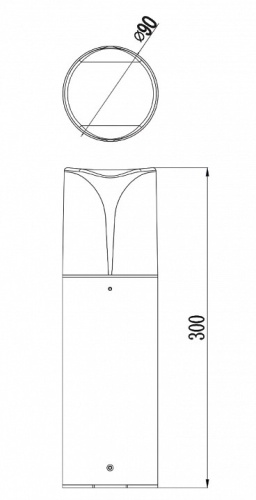 Наземный низкий светильник Maytoni Piccadilly O017FL-01B в Асино фото 2