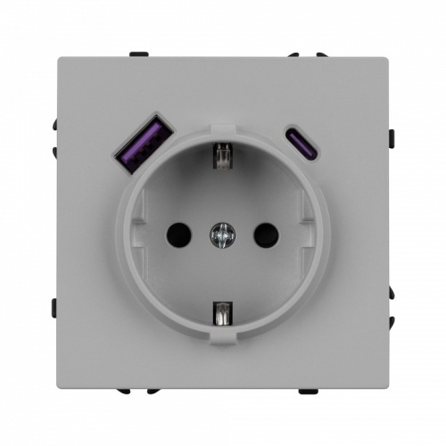 Розетка с заземлением и 2хUSB type A и C, без рамки Arlight SCT-NOBE 059445 в Нижнем Новгороде фото 2