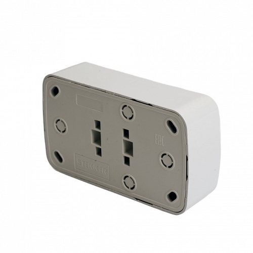 Розетка двойная без заземления Stekker Basic 50075 в Нижнем Новгороде фото 6