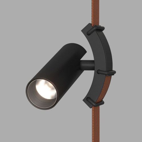 DK5546-BK Поворотный светильник для трека-ремня Belty, серия Spot, со светодиодом, D35*L126.5мм, 48V DC, 7W, RA90, 30°, 4000K, IP20, черный, алюминий в Туле фото 4