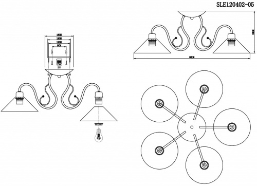 Люстра на штанге EVOLUCE Ciolla SLE120402-05 в Нижнем Новгороде фото 3