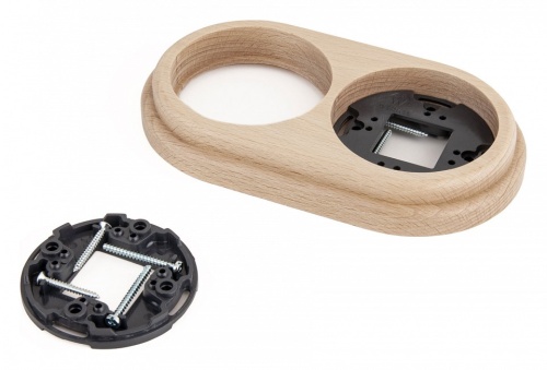 Рамка на 2 поста Werkel Legend (светлый бук) W0025224 в Нижнем Новгороде фото 2