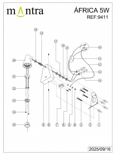 Бра Mantra Africa 9411 в Нижнем Новгороде фото 7