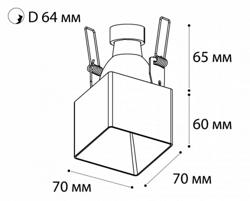 Встраиваемый светильник Italline DL 3024 DL 3024 black в Армавире фото 4