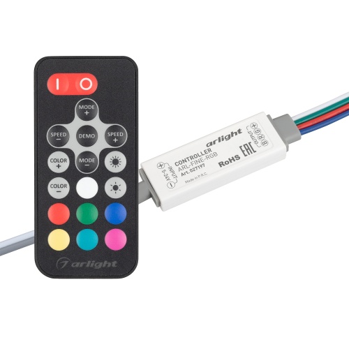 Контроллер ARL-FINE-RGB Black (5-24V, 3x2A, RF ПДУ 18кн) (Arlight, IP20 Пластик, 1 год) в Майкопе фото 2