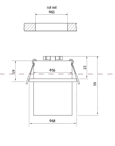 Встраиваемый светильник Maytoni Reif DL050-01B в Нижнем Новгороде фото 2