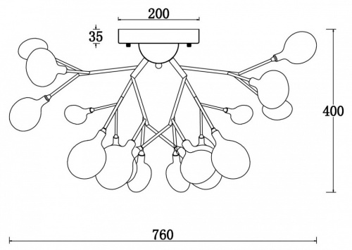 Потолочная люстра Freya Florencia FR5049CL-27G в Нижнем Новгороде фото 4