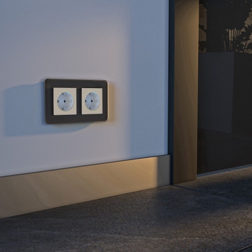 Розетка с заземлением с подсветкой, без рамки Werkel айвори матовый W1171462 в Нижнем Новгороде фото 2