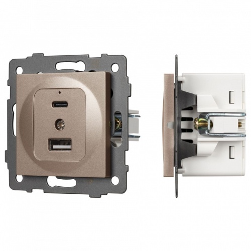 Механизм розетки 2хUSB type A и C Arlight SCT 049841 в Нижнем Новгороде