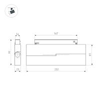 Светильник MAG-ORIENT-FLAT-FOLD-S230-12W Warm3000 (WH, 80 deg, 48V DALI) (Arlight, IP20 Металл, 5 лет) в Нижнем Новгороде