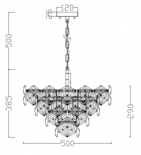 Подвесной светильник Freya Molly FR1004PL-09CH в Яранске фото 2