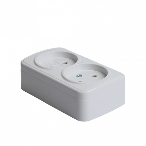 Розетка двойная без заземления Stekker Basic 50075 в Нижнем Новгороде фото 7