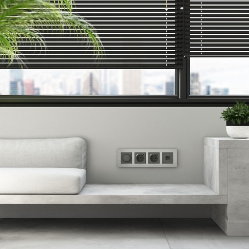 Рамка на 4 поста Werkel AluMax алюминий W0043506 в Нижнем Новгороде фото 2