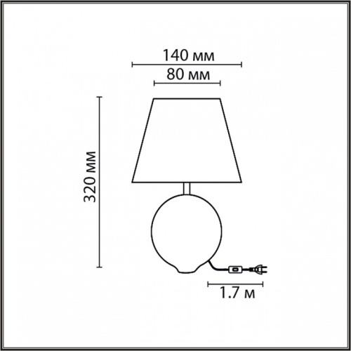 Настольная лампа декоративная Lumion Tapala 8140/1T в Ядрине фото 5