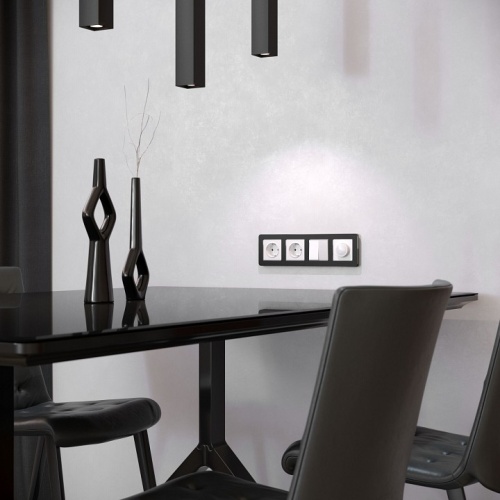 Рамка на 4 поста Werkel Platinum (черный алюминий) W0042608 в Нижнем Новгороде фото 3