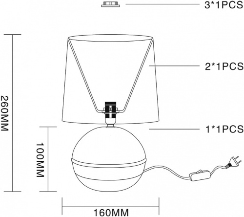 Настольная лампа декоративная Escada Nymph 10169/L Beige в Нижнем Новгороде фото 3