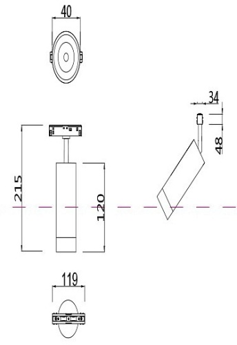 Светильник на штанге Maytoni Focus LED TR019-2-7W4K-B в Звенигороде фото 5