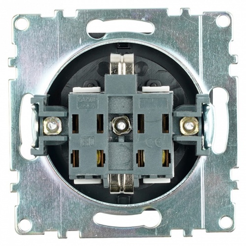 Розетка с заземлением и со шторкой, без рамки с крышкой Stekker Катрин 39608 в Нижнем Новгороде фото 8