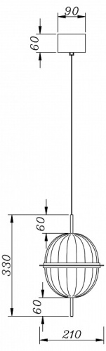 Подвесной светильник Freya Whisper FR6184PL-L17BS в Нижнем Новгороде фото 5