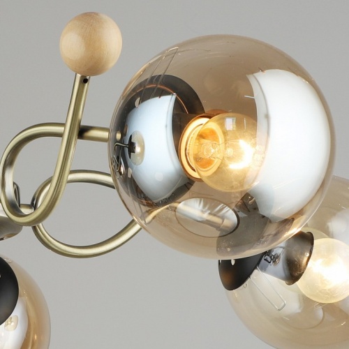 Люстра на штанге 02021-0.3-05 AB+BK в Нижнем Новгороде фото 3