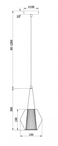 Подвесной светильник Freya Copita FR5133PL-01GR в Саратове фото 2