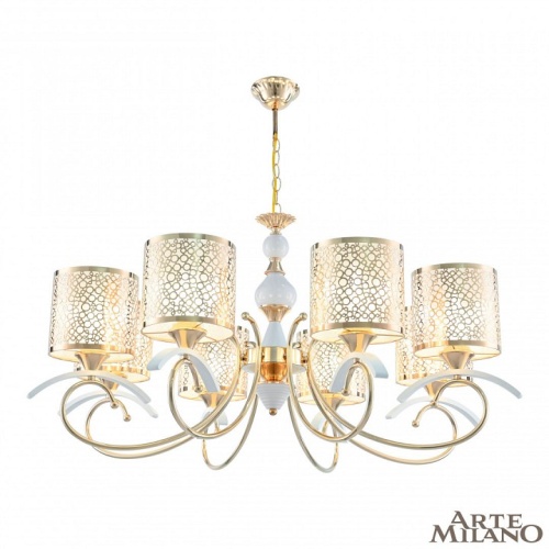Подвесная люстра Arte Milano Florentia-9787 309787/8 Wh/Gd в Нижнем Новгороде фото 9