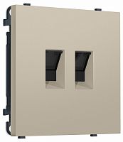 Розетка двойная Ethernet RJ-45 и со шторками, без рамки Ambrella Volt MS MS352110 в Нижнем Новгороде