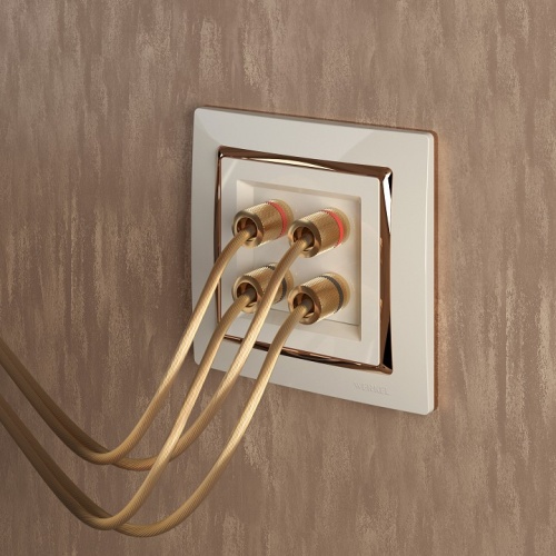 Рамка на 1 пост Werkel Snabb (слоновая кость/золото) W0011932 в Нижнем Новгороде фото 2