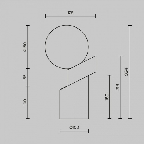Настольная лампа декоративная Maytoni Divario MOD468TL-L3B3K в Нижнем Новгороде фото 4