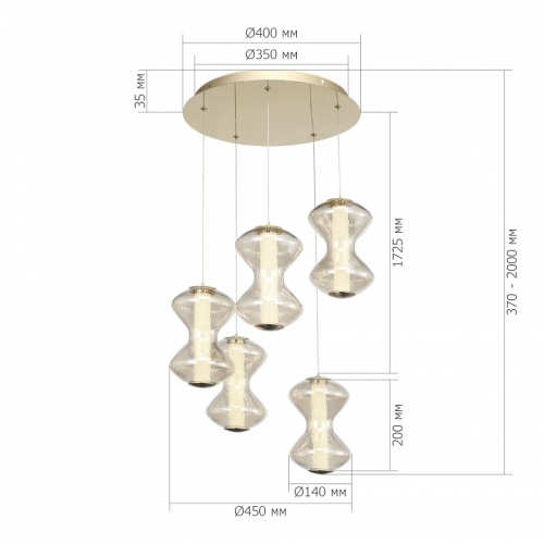 Подвесной светильник ST-Luce SPINE SL6136.233.01 в Нижнем Новгороде фото 5