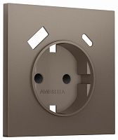 Накладка для розетки с заземлением и со шторками и 2хUSB type A и C Ambrella Volt SIGMA SP6400 в Нижнем Новгороде