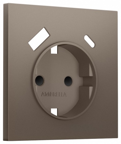 Накладка для розетки с заземлением и со шторками и 2хUSB type A и C Ambrella Volt SIGMA SP6400 в Нижнем Новгороде
