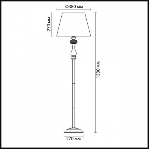 Торшер Odeon Light Gaellori 3393/1F в Коркино фото 2